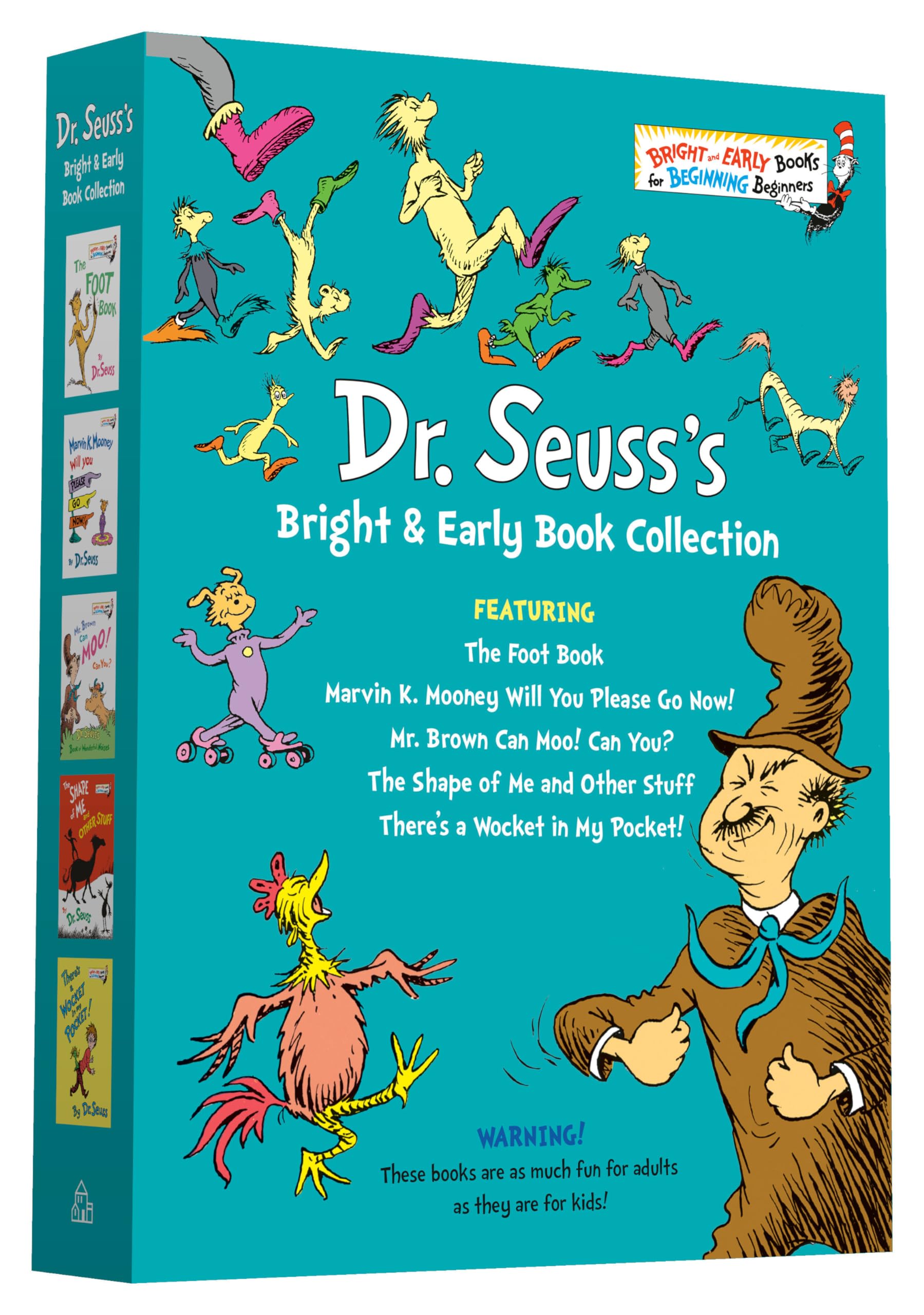 Dr. Seuss Bright & Early Book Boxed Set Collection: The Foot Book; Marvin K. Mooney Will You Please Go Now!; Mr. Brown Can Moo! Can You?, The Shape of ... Other Stuff; There's a Wocket in My Pocket!