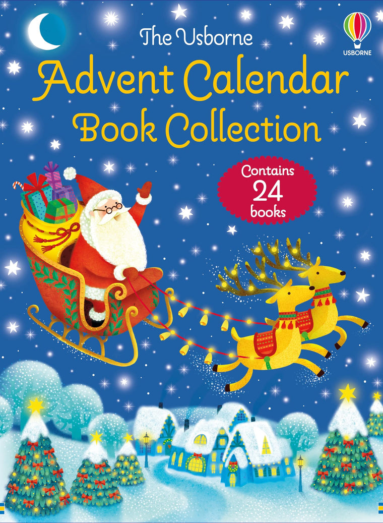 Usborne Advent Calendar Book Collection: Festive Countdown with 24 Magical Tales of Princes, Princesses, Dragons, and Dinosaurs, Including a Special ... Version of A Christmas Carol for Little Ones