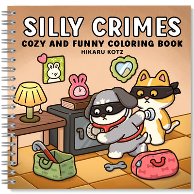 Silly Crimes: Cozy and Funny Coloring Book for Adults and Teens
