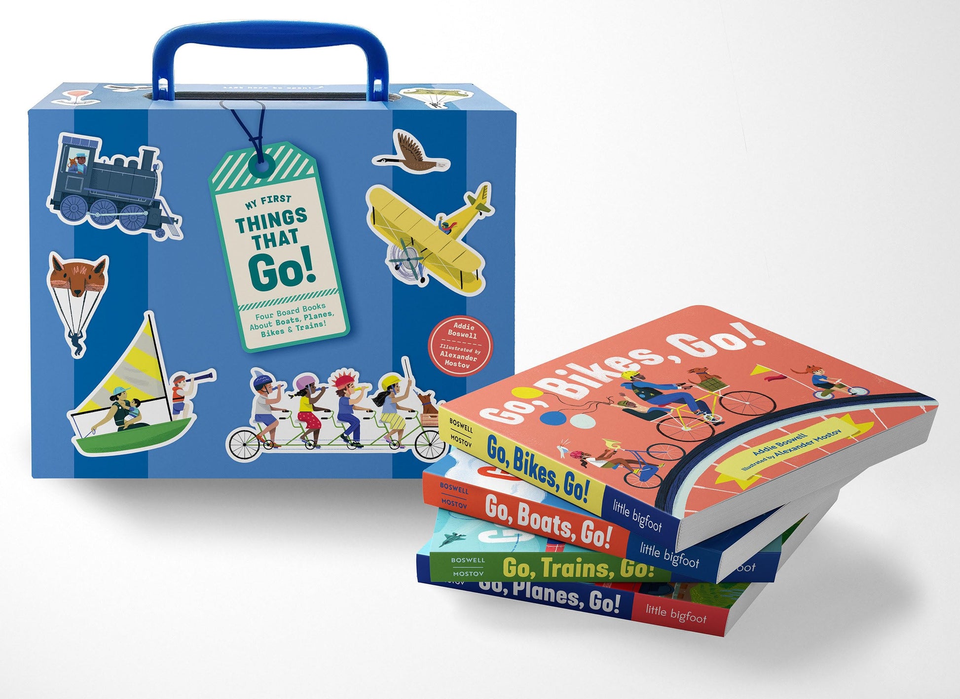 My First Things That Go: A Four-Board-Book Box Set of Boats, Planes, Bikes, and Trains for Toddlers 1-3 (Things That Go Series)