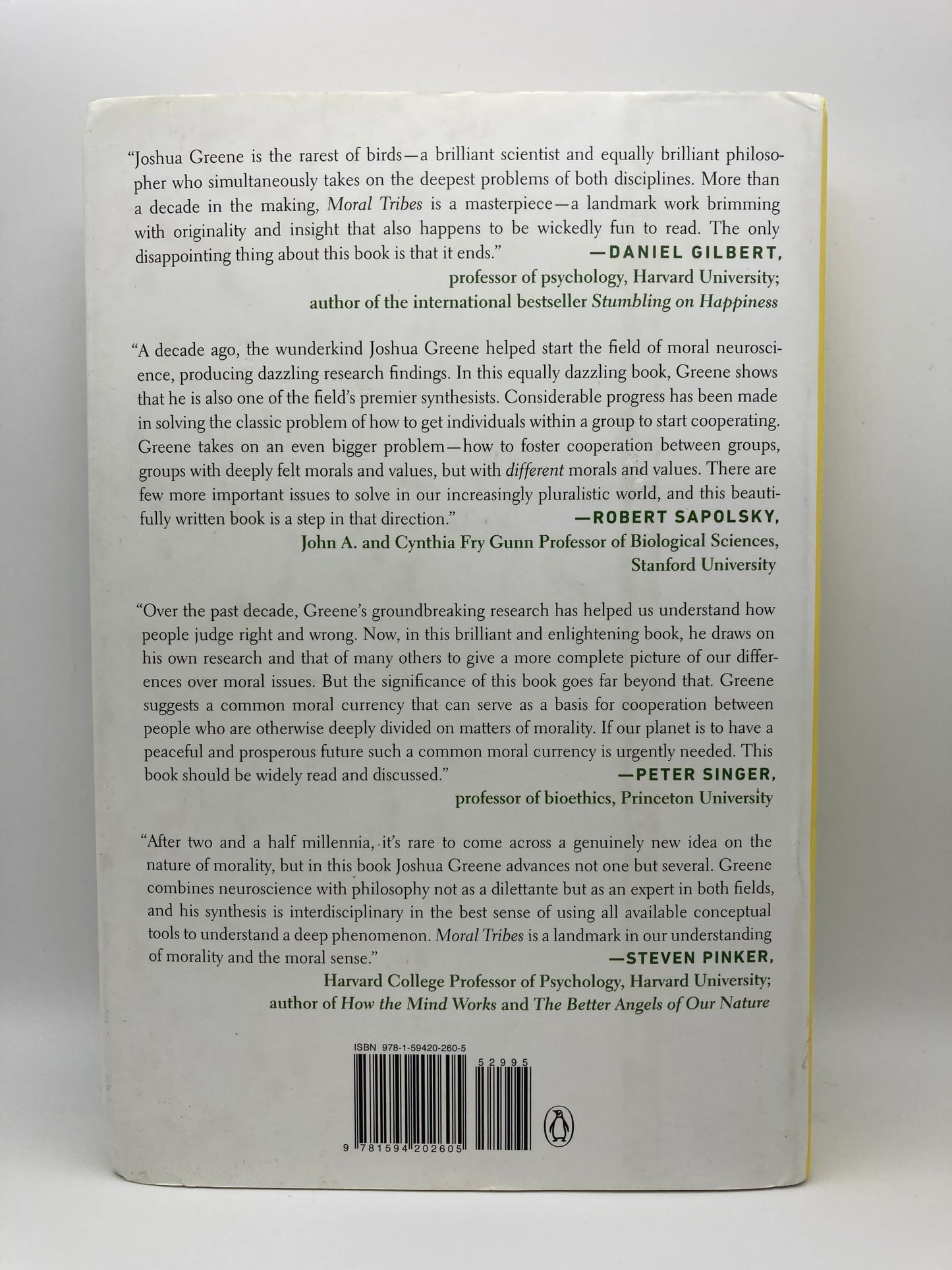 Moral Tribes: Emotion, Reason, and the Gap Between Us and Them