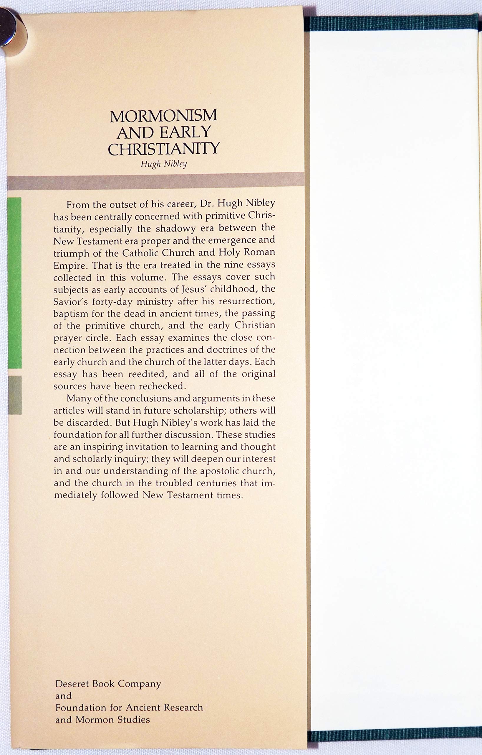 Mormonism and Early Christianity (Collected Works of Hugh Nibley)