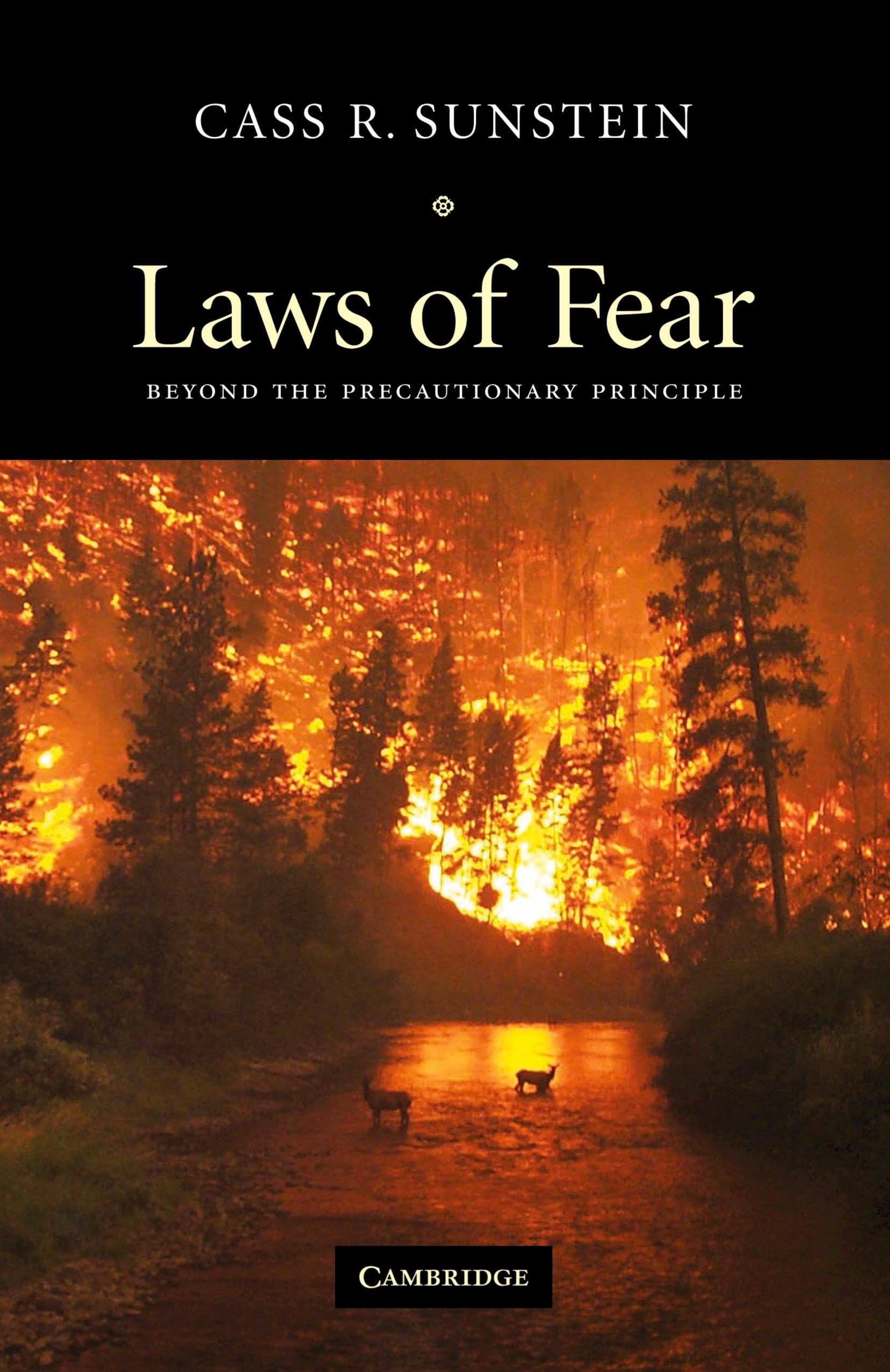 Laws of Fear: Beyond the Precautionary Principle (The Seeley Lectures, Series Number 6)