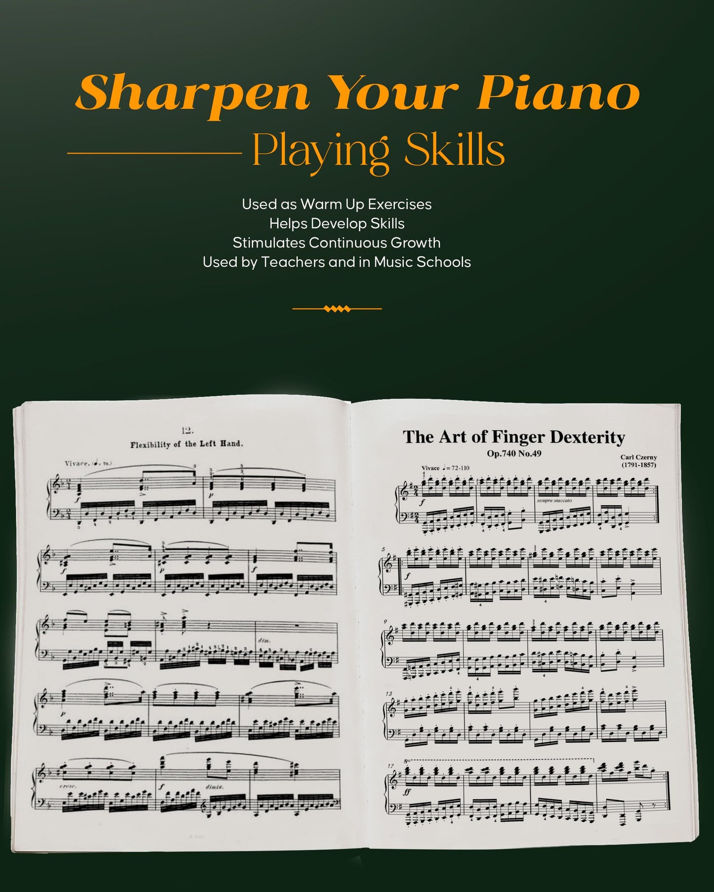 Czerny: Art of Finger Dexterity for the Piano, Op. 740 (Complete) (Schirmer's Library Of Musical Classics, Vol. 154)