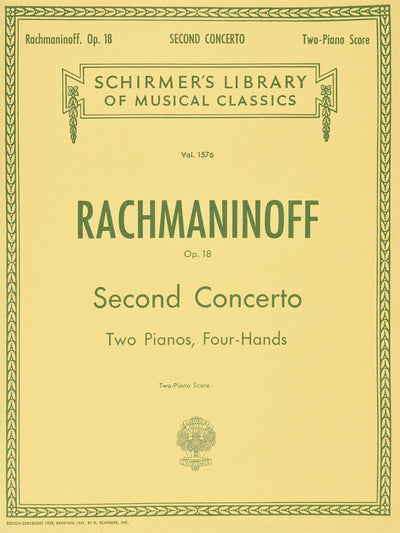 Concerto No. 2 in C Minor, Op. 18: Schirmer Library of Classics Volume 1576 National Federation of Music Clubs 2024-2028 Piano Duet (Schirmer's Library of Musical Classics)