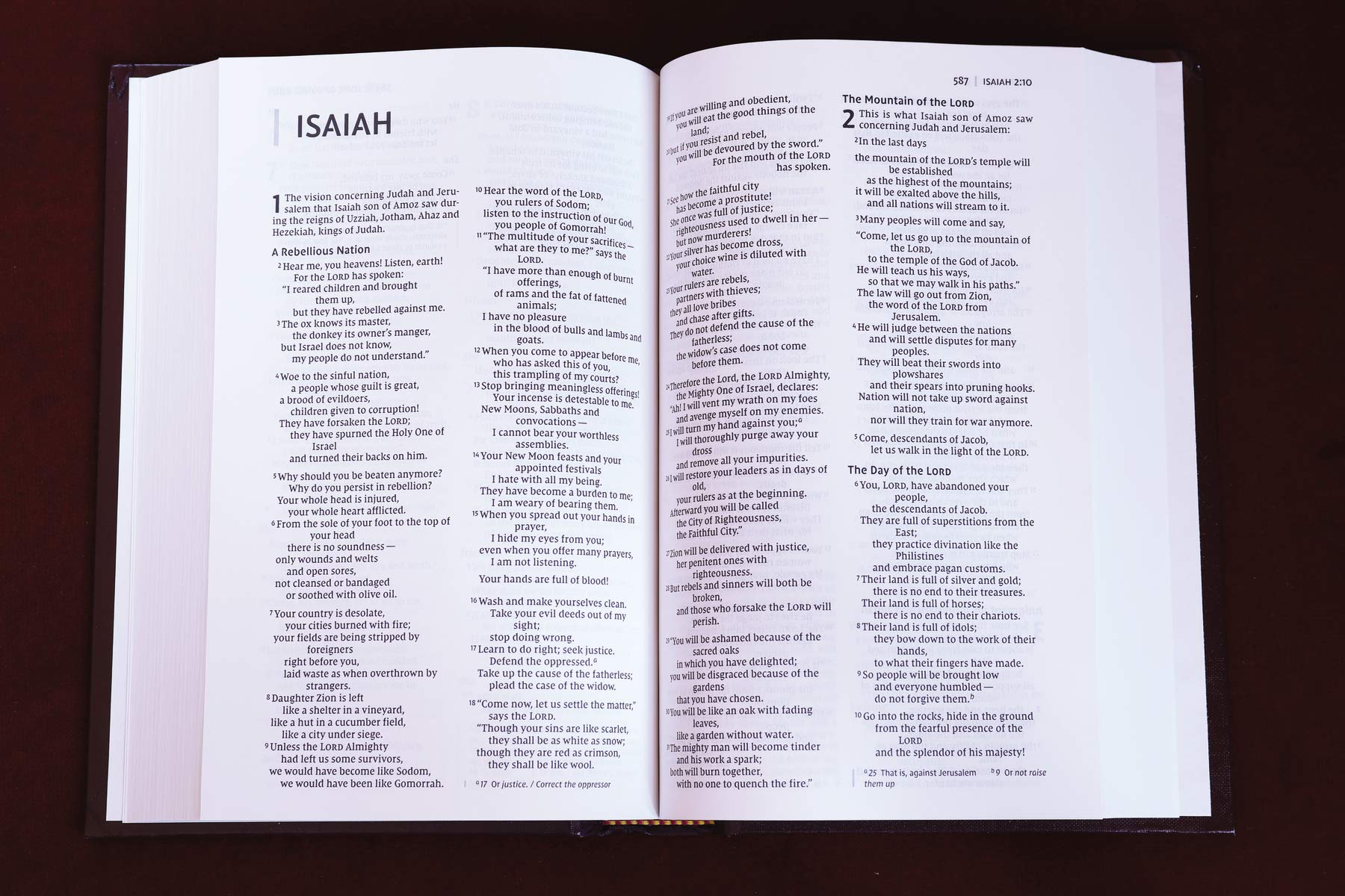 NIV, Pew and Worship Bible, Hardcover, Burgundy, Comfort Print