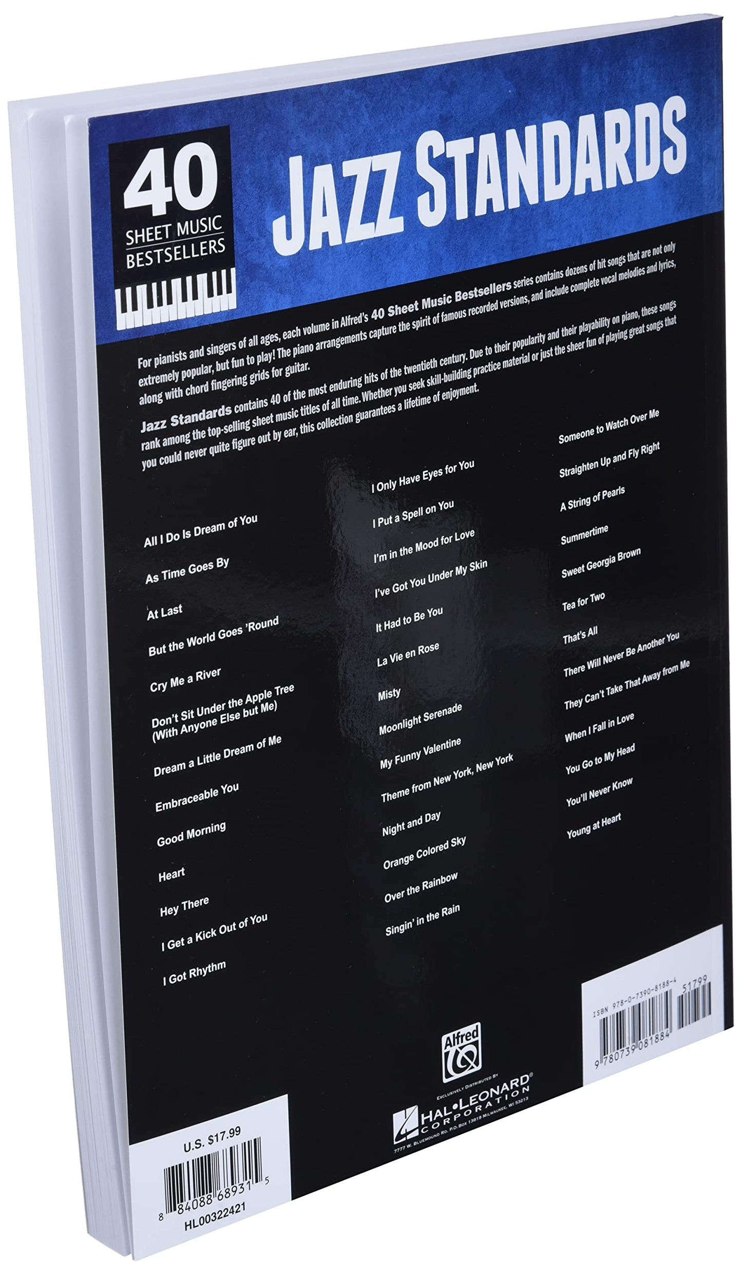 Jazz Standards: 40 Sheet Music Bestsellers Series by Alfred