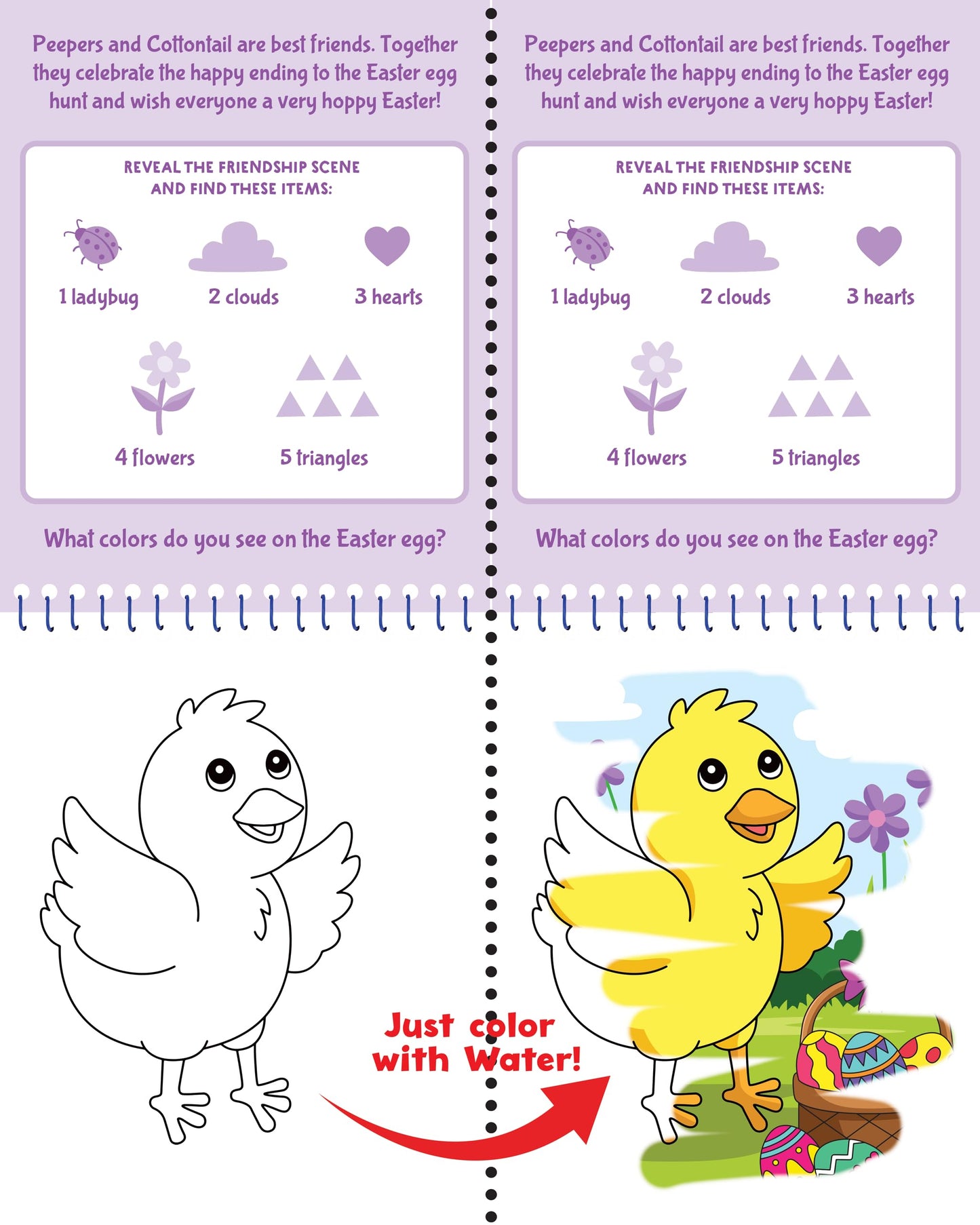 Color With Water - Easter (includes mess free water pen)