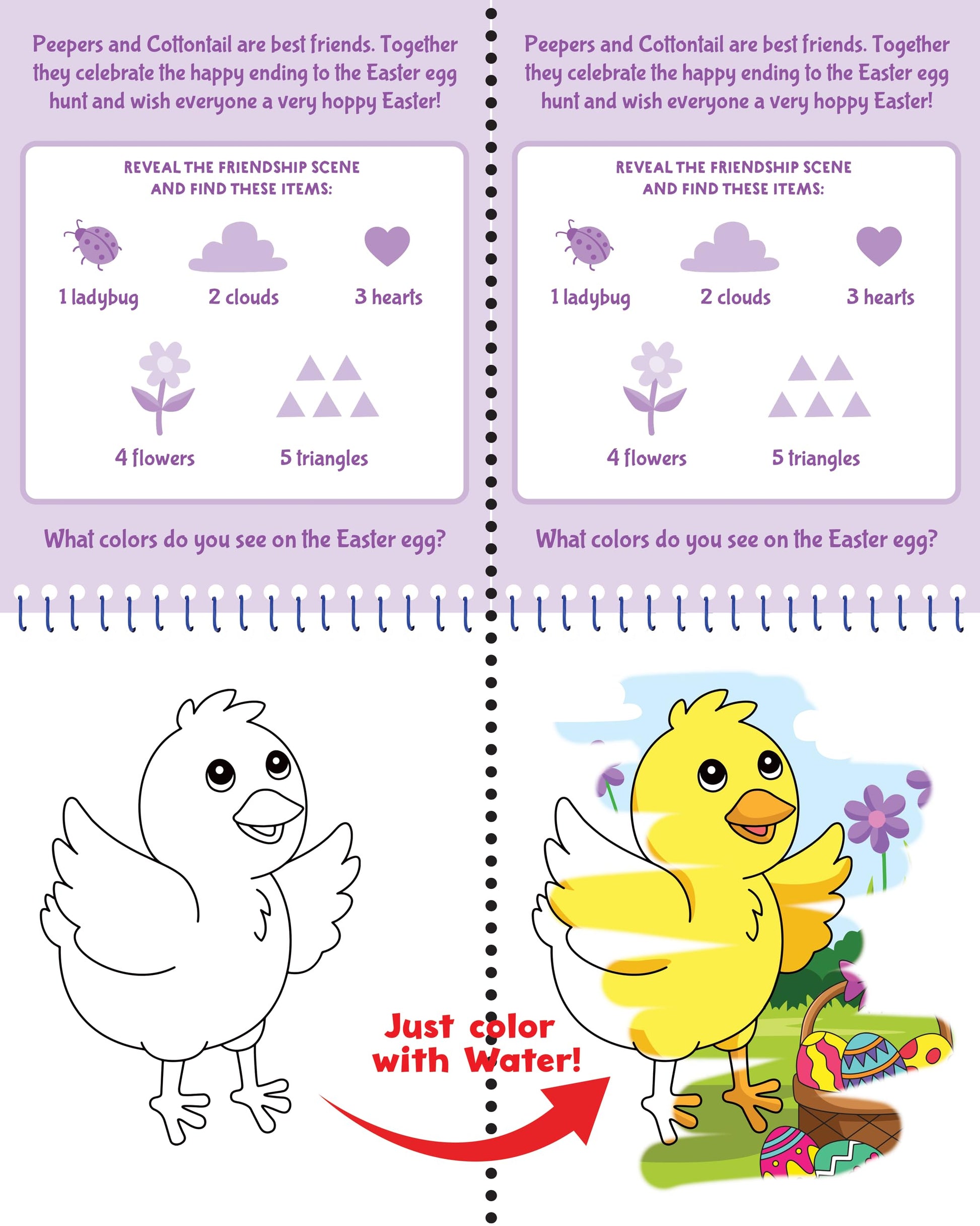 Color With Water - Easter (includes mess free water pen)