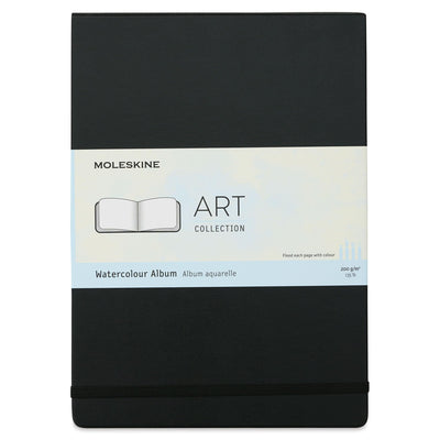 Moleskine Art Watercolor Album, Hard Cover, A4 (8.25" x 11.75") Plain/Blank, Black, 60 Pages