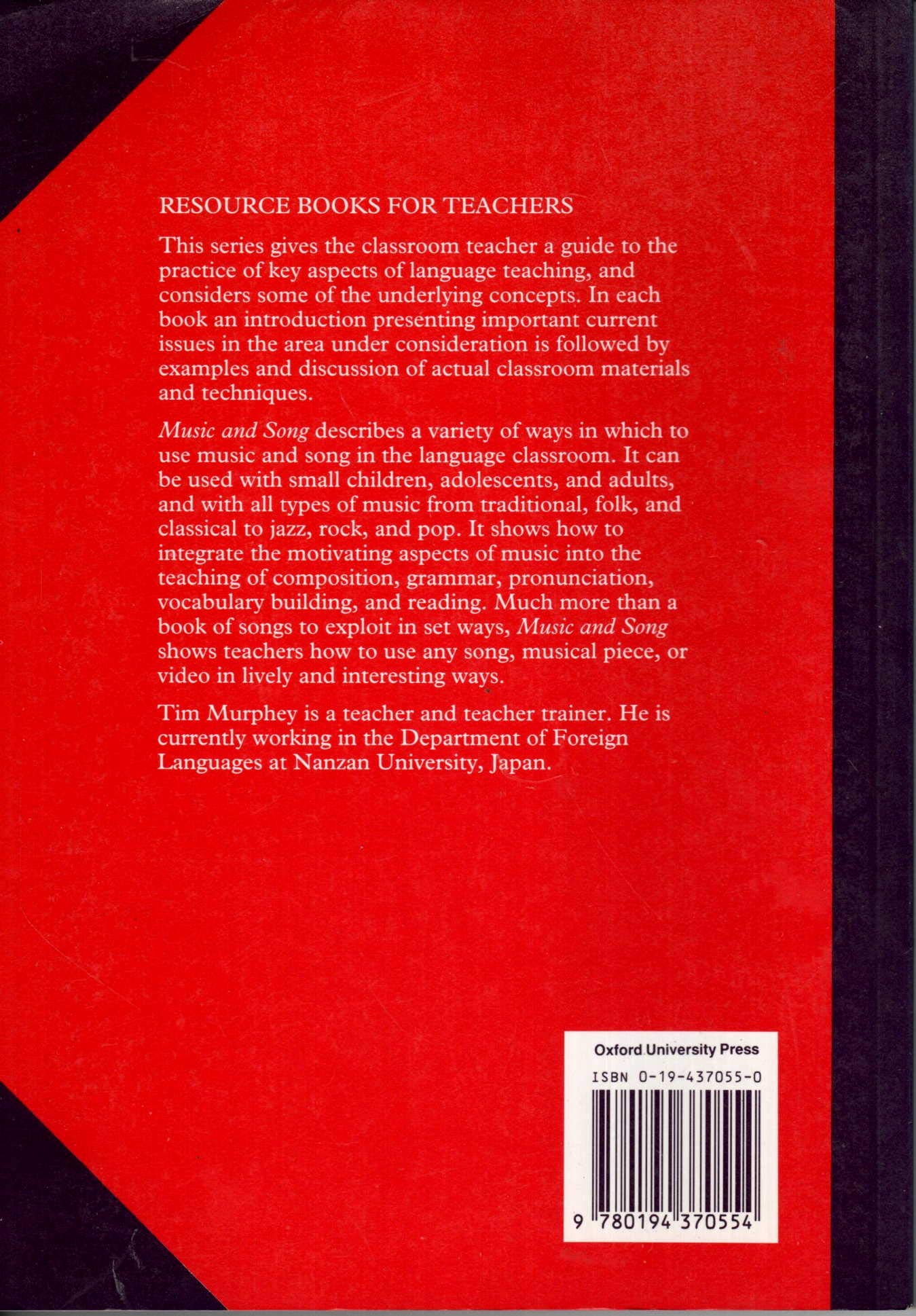 Music & Song (Oxford English Resource Books for Teachers)