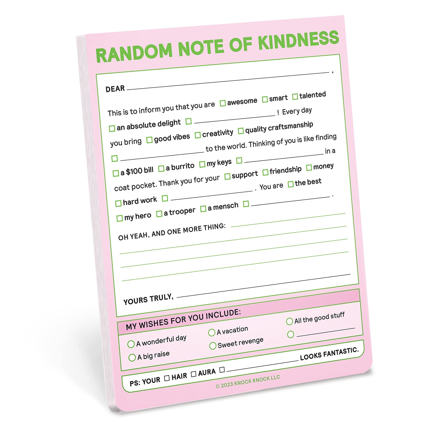 Knock Knock Random Note of Kindness Nifty Note (Knock Knock Nifty Notes)