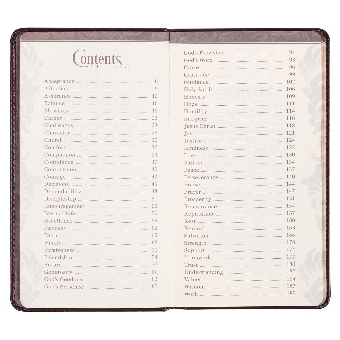 Promises to Strengthen Your Faith King James Version - Brown Faux Leather Gift Book