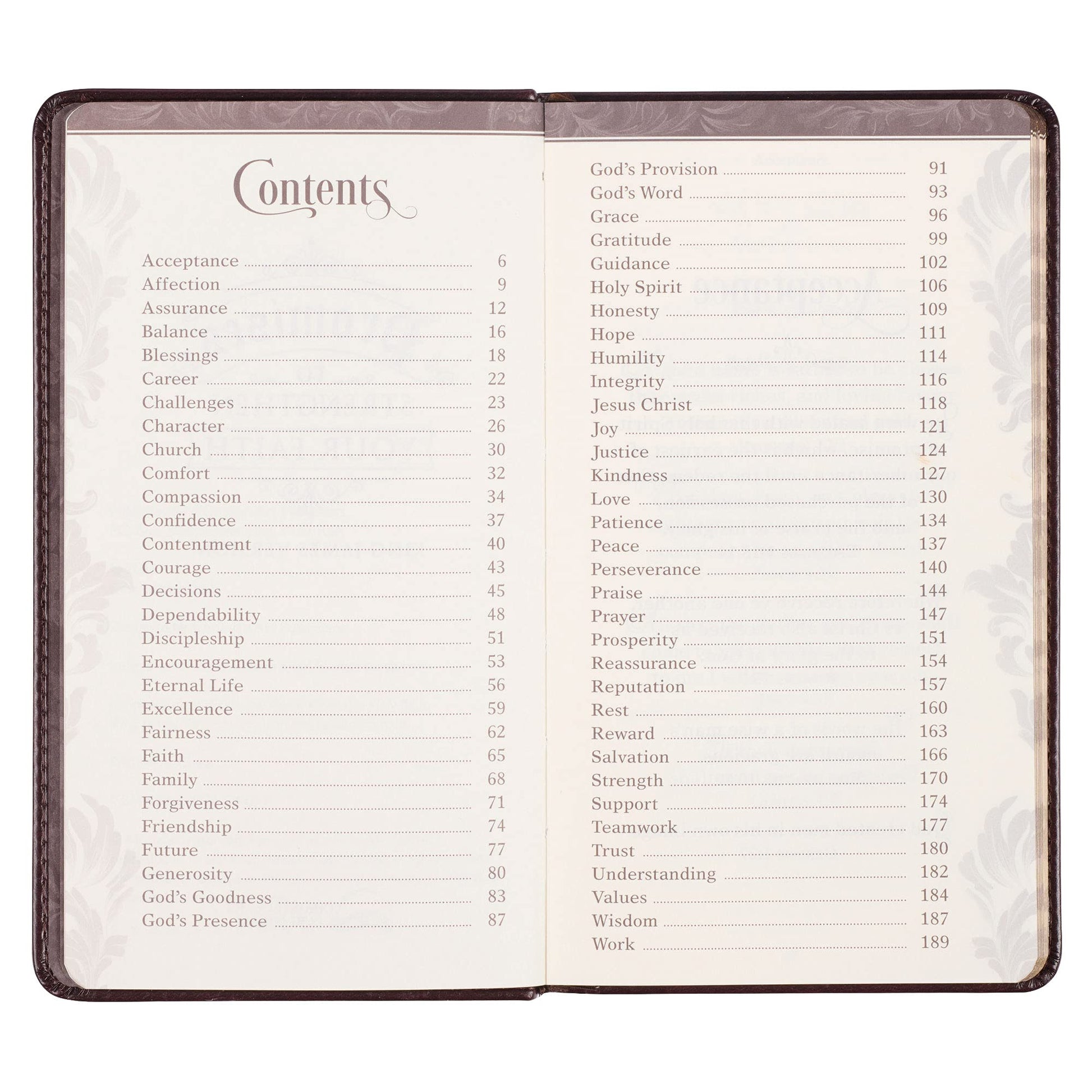 Promises to Strengthen Your Faith King James Version - Brown Faux Leather Gift Book