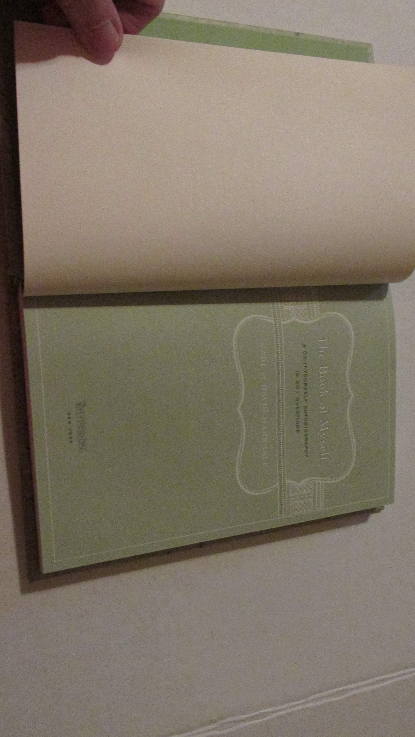 The Book of Myself A Do-It-Yourself Autobiography In 201 Questions
