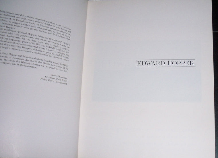 Edward Hopper: The Complete Prints — back cover