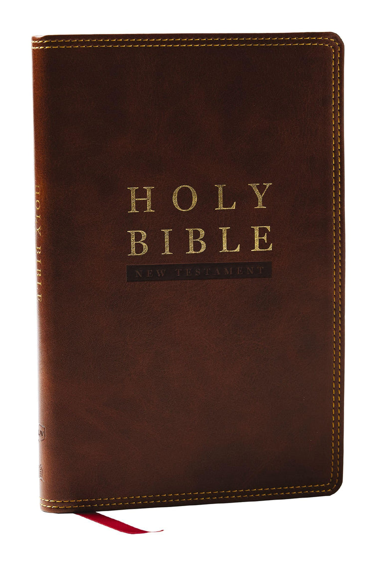 NKJV Super Giant Print New Testament, Brown Leathersoft, Red Letter, Comfort Print (Thumb Indexed)