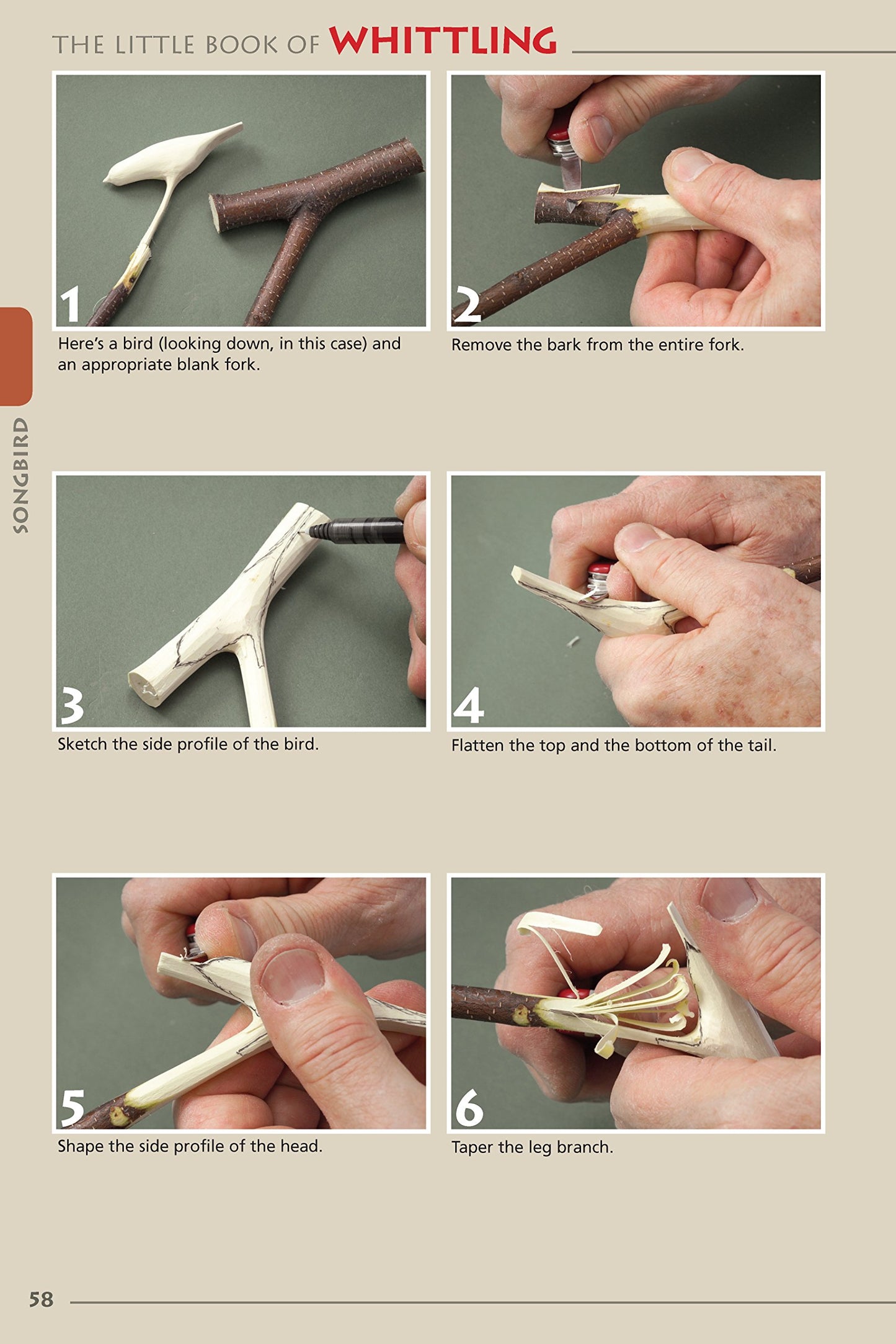 The Little Book of Whittling: Passing Time on the Trail, on the Porch, and Under the Stars (Woodcarving Illustrated Books) (Fox Chapel Publishing) Instructions for 18 Down-Home Style Projects