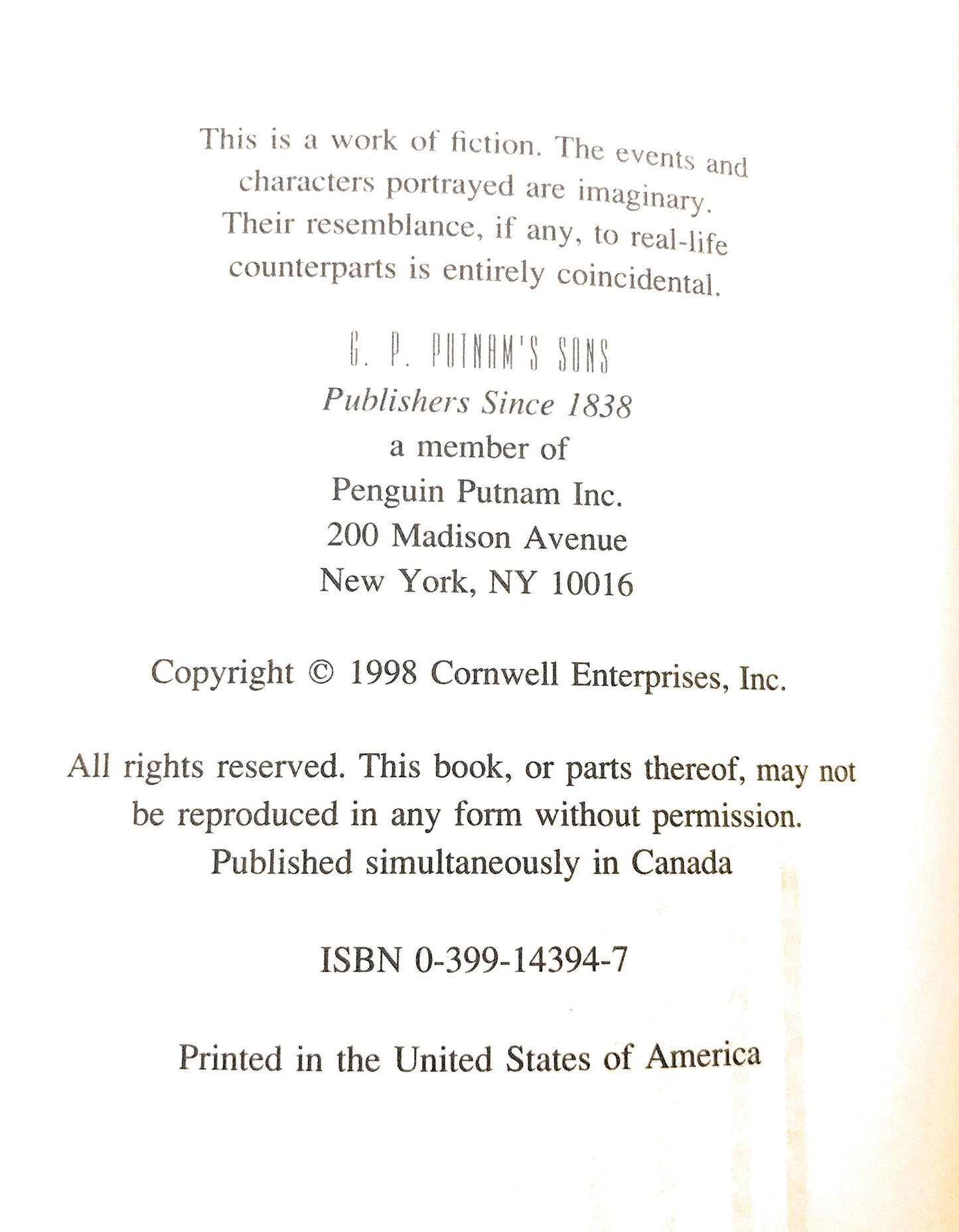 Point of Origin (A Scarpetta Novel)