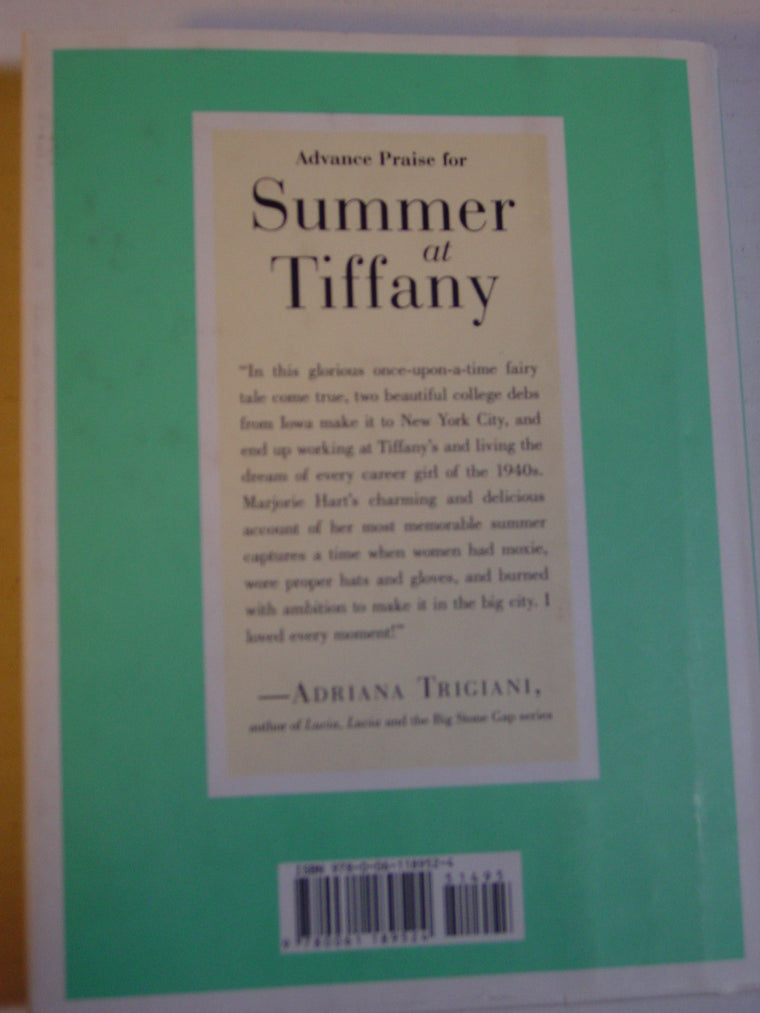 Summer at Tiffany — back cover