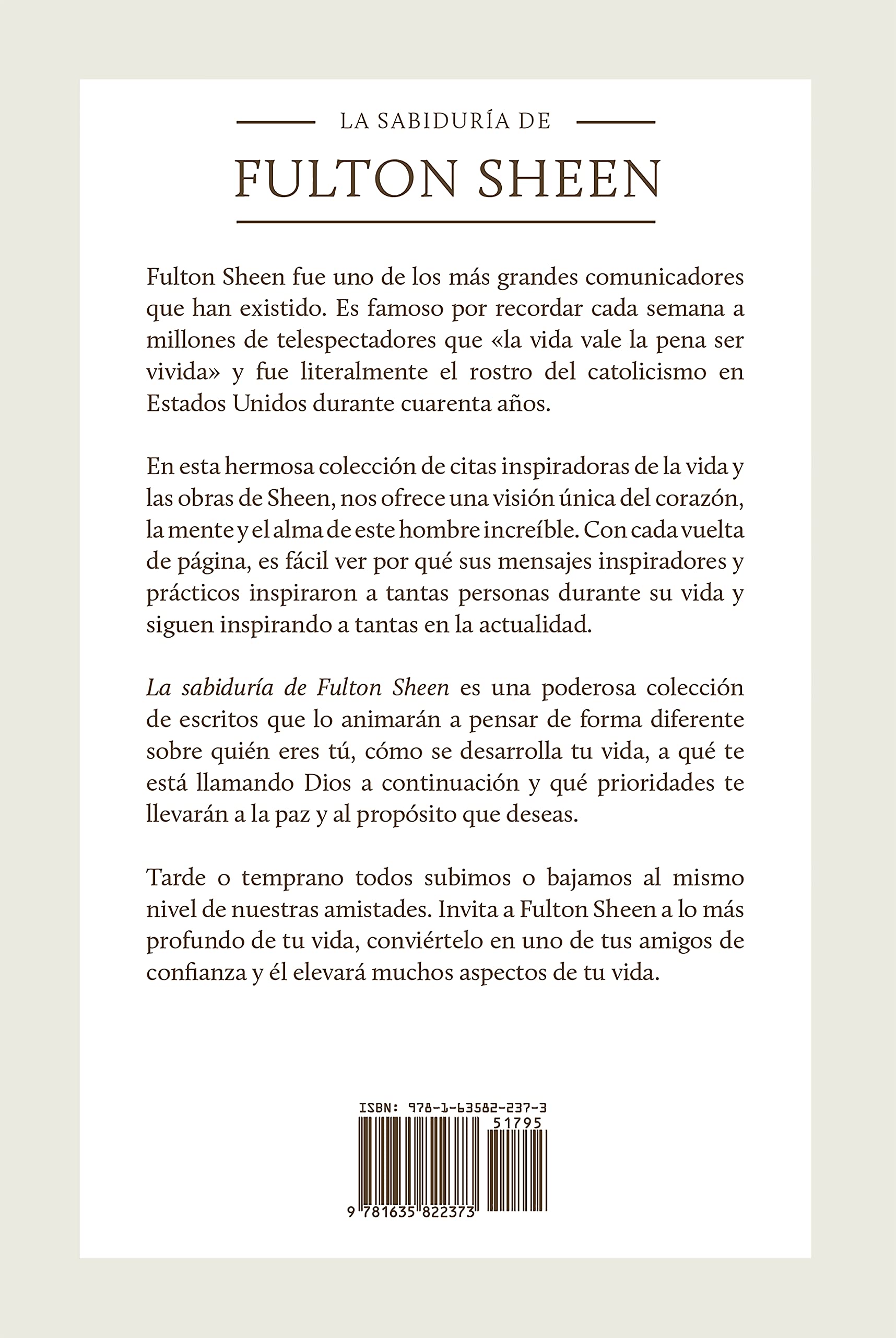 La sabidur? de Fulton Sheen: 365 d?s de inspiraci? (The Wisdom of Fulton Sheen: 365 Days of Inspiration Spanish Edition)