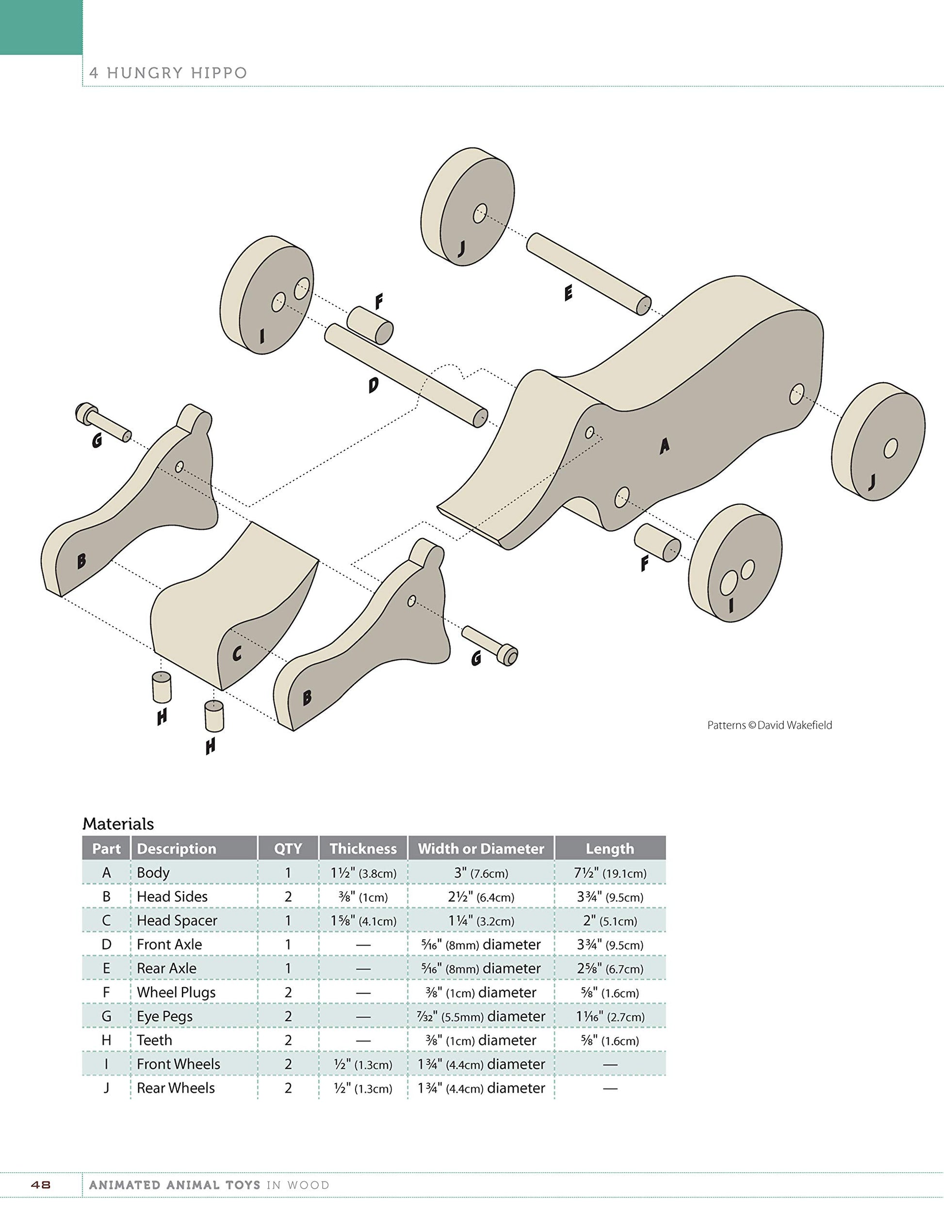 Animated Animal Toys in Wood: 20 Projects that Walk, Wobble & Roll (Fox Chapel Publishing) Patterns & Directions for Making Dinosaurs, a Shark, Duck, Turtle, Wolf, Frog, Hippo, Dog, & More for Kids