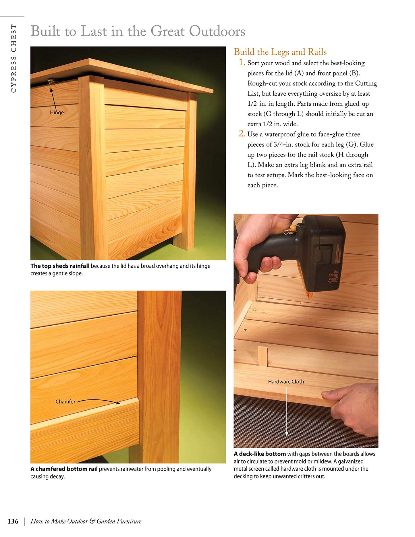 How to Make Outdoor & Garden Furniture: Instructions for Tables, Chairs, Planters, Trellises & More from the Experts at American Woodworker (Fox Chapel Publishing) 22 Decorative Step-by-Step Projects