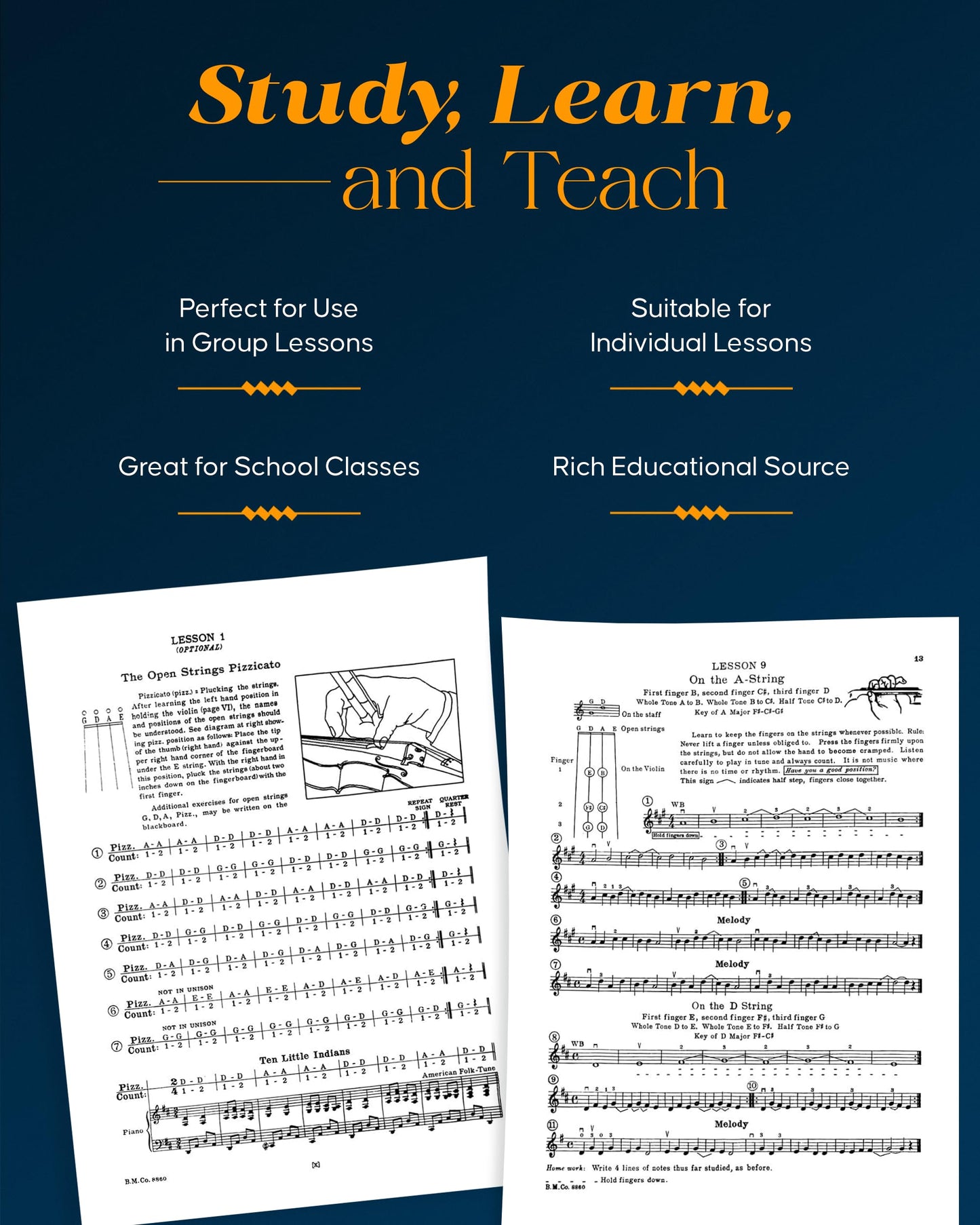 A Tune a Day - Violin: Book 1 - Violin Music Book with Lessons, Illustrations, Explanations, and More - Easy-to-Read Violin Book for Beginners