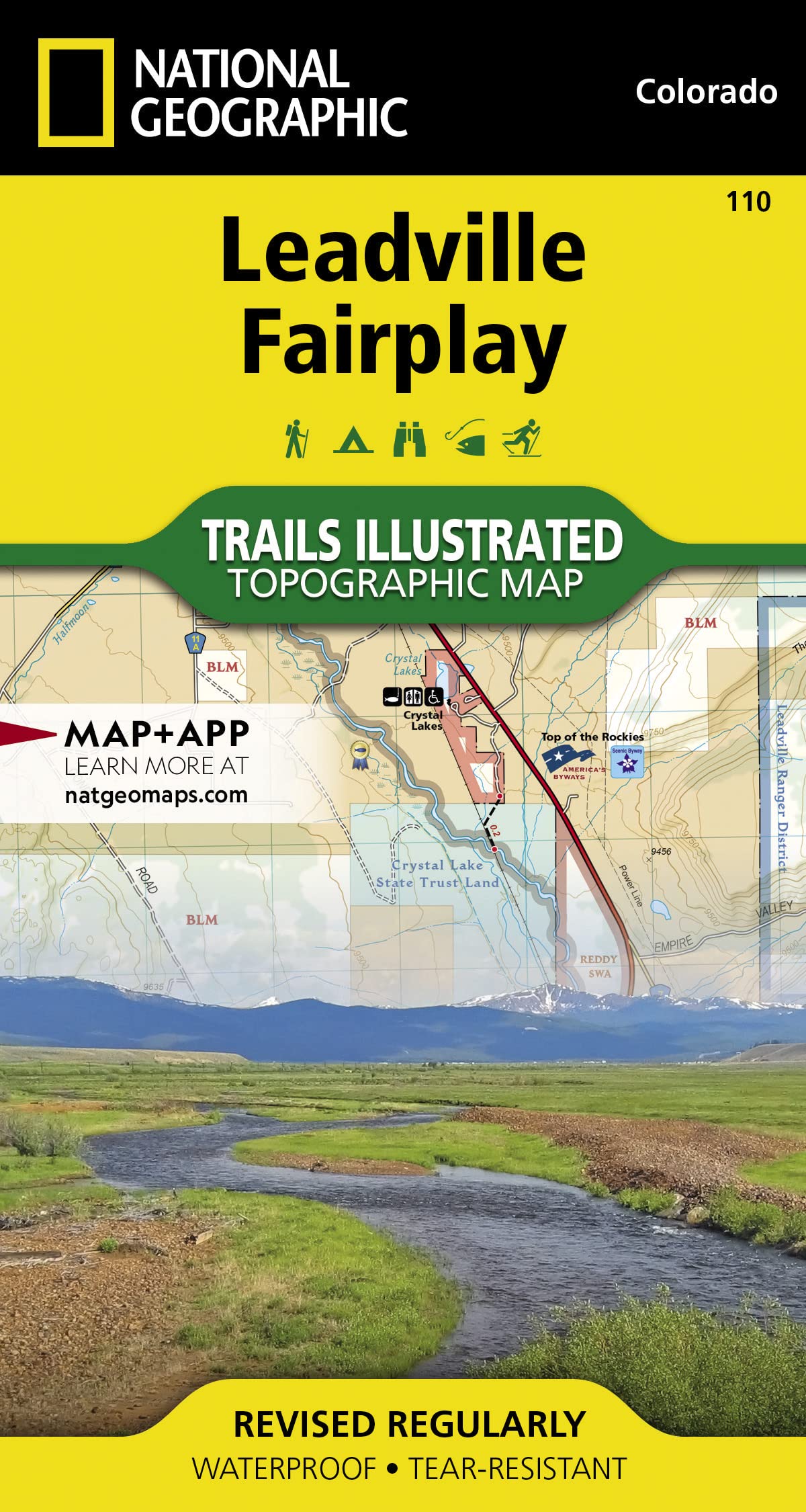 Leadville, Fairplay Map (National Geographic Trails Illustrated Map, 110)