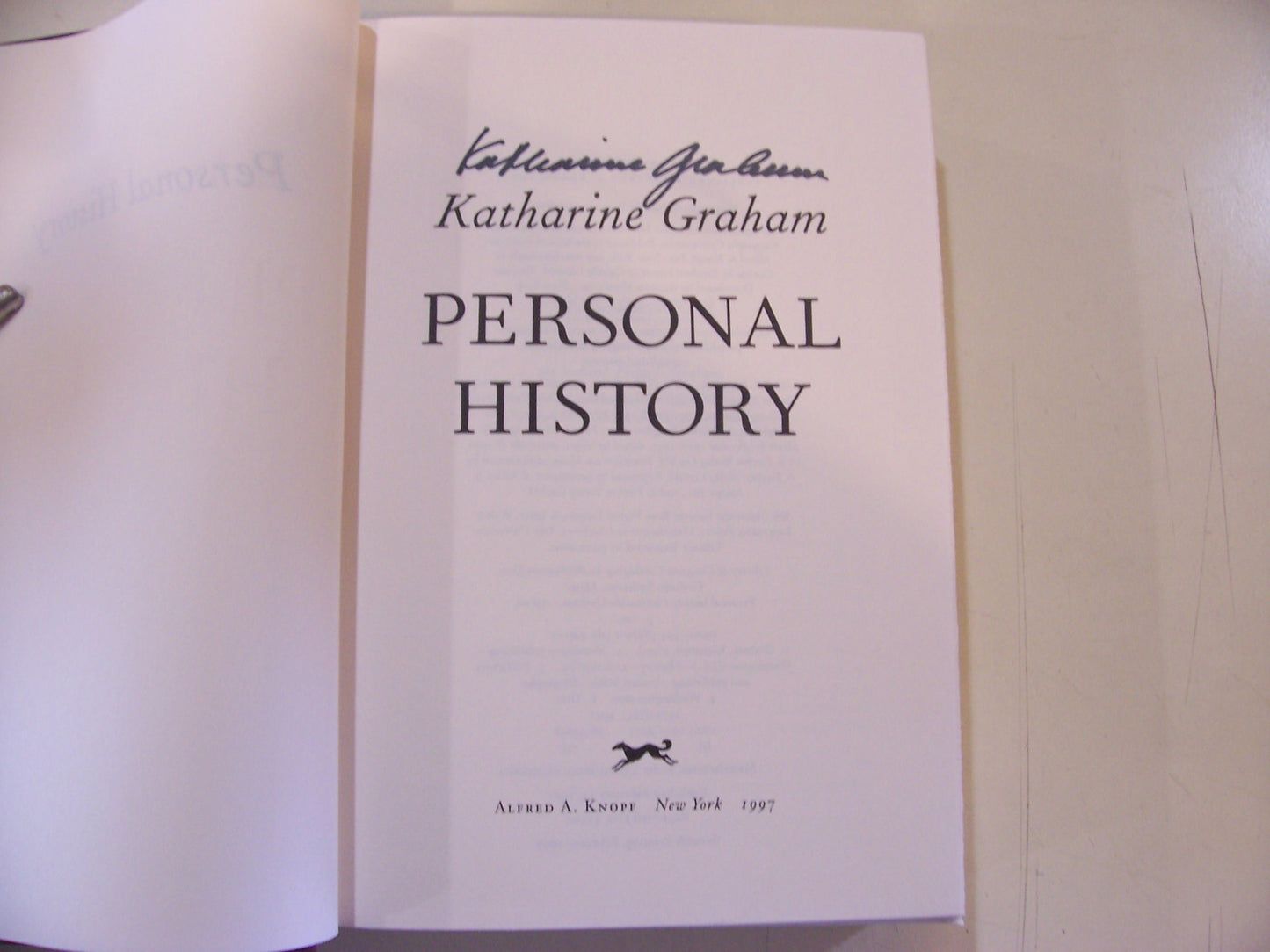 Personal History by Graham, Katharine