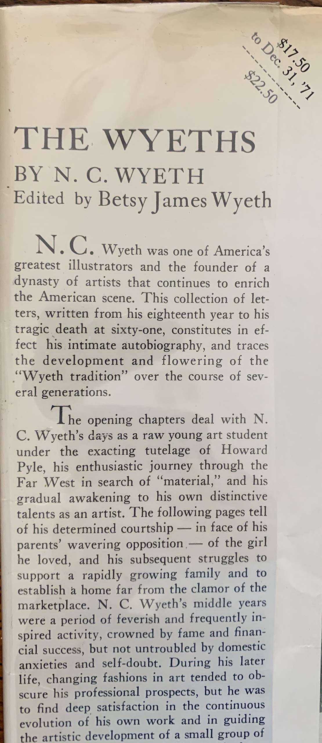 The Wyeths: The Letters of N. C. Wyeth, 1901-1945