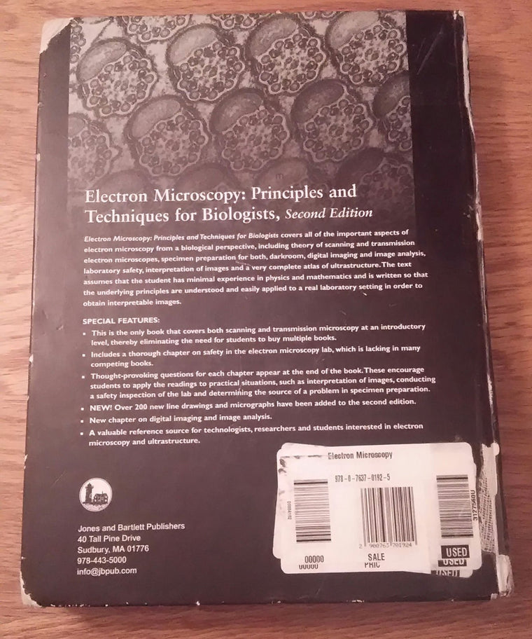 Electron Microscopy, 2nd Edition — back cover