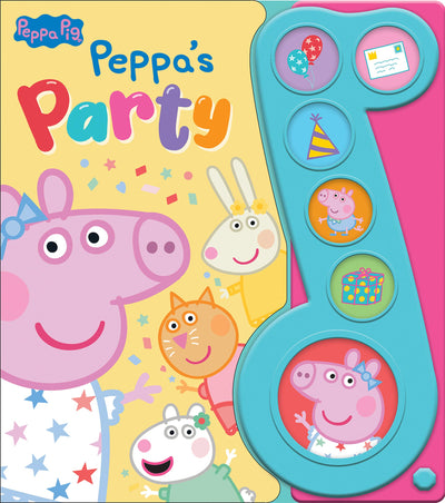Peppa Pig - Peppa's Party 6-Button Music Sound Book - PI Kids