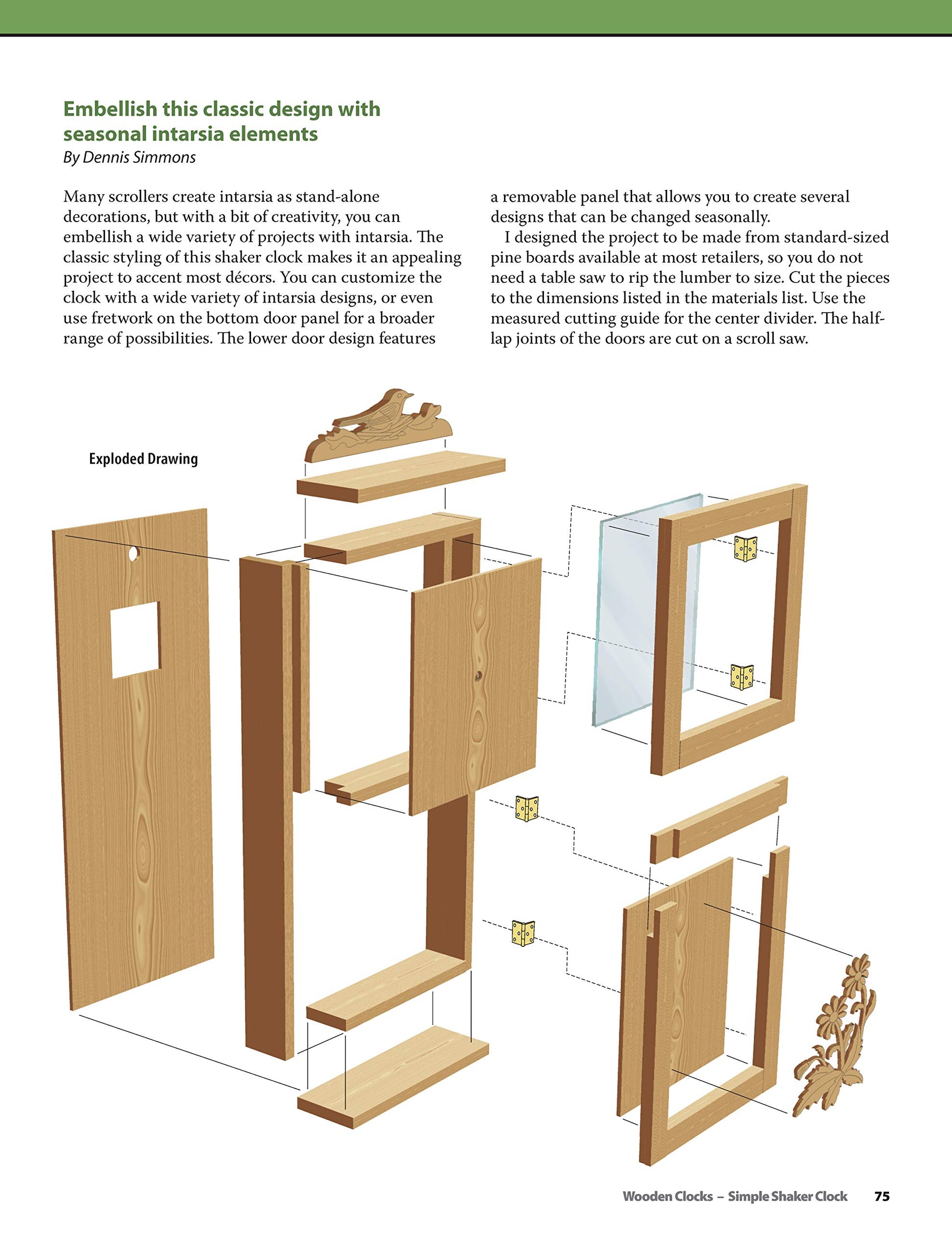 Wooden Clocks: 31 Favorite Projects & Patterns (Fox Chapel Publishing) Cases for Grandfather, Pendulum, Desk Clocks & More with Your Scroll Saw; Includes Beginner, Intermediate, and Advanced Designs