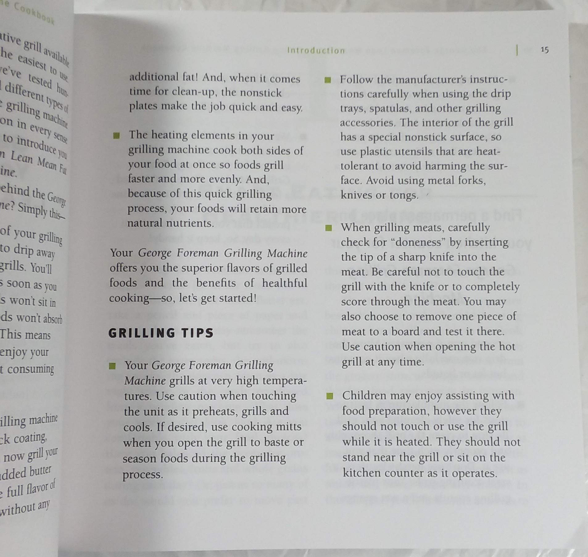 The George Foreman Lean Mean Fat Reducing Grilling Machine Cookbook