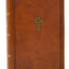 KJV Personal Size Large Print End-of-Verse Reference Bible, Brown Leathersoft, Red Letter, Comfort Print