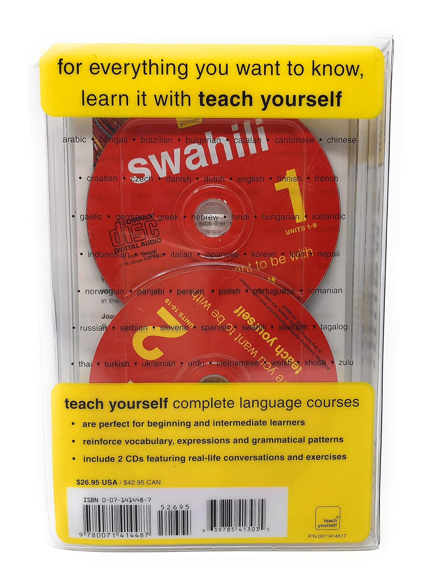 Teach Yourself Swahili Complete Course Package (Book + 2 CDs