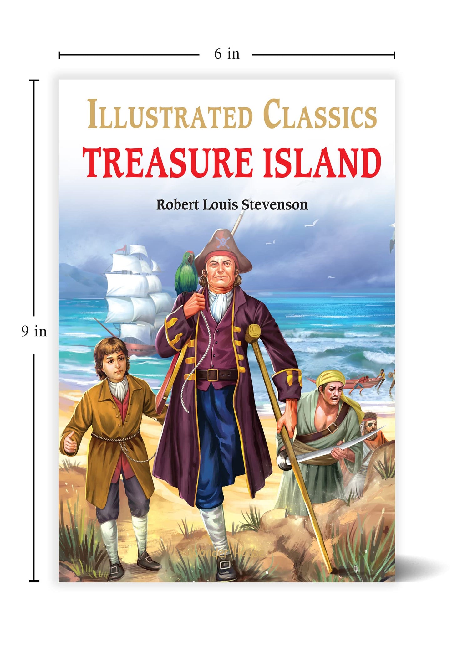 Treasure Island : llustrated Abridged Children Classic English Novel with Review Questions (Hardback (Illustrated Classics)