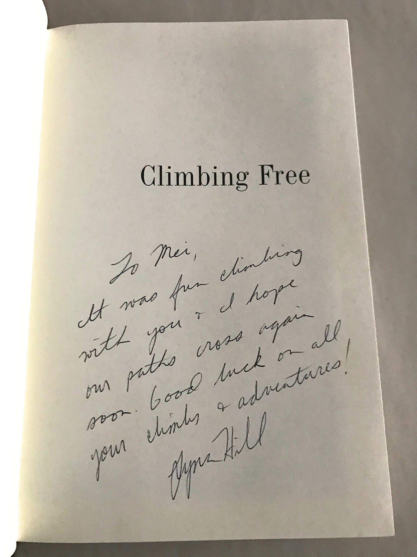 Climbing Free: My Life in the Vertical World by Lynn Hill
