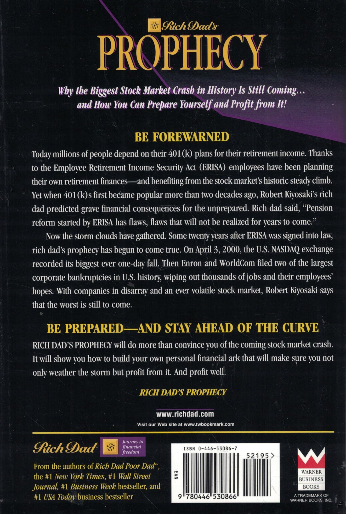 Rich Dads Prophecy: Why the Biggest Stock Market Crash in History Is Still Coming...and How You Can Prepare Yourself and Profit from It!