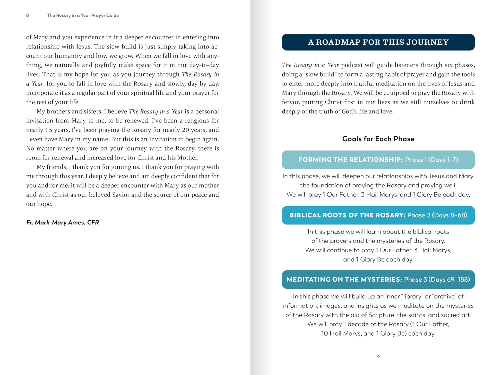 The Rosary in a Year Prayer Guide