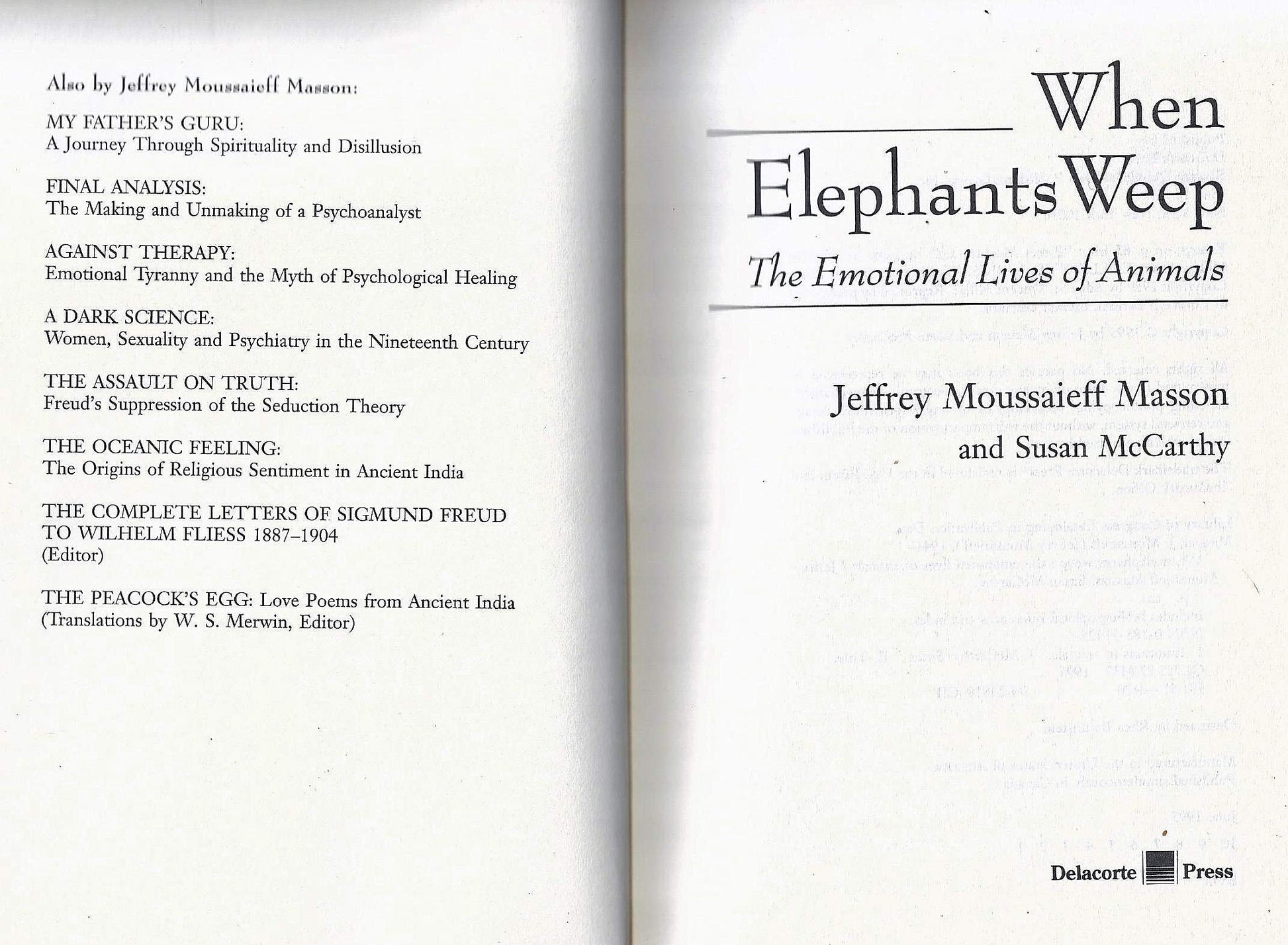 When Elephants Weep: The Emotional Lives of Animals