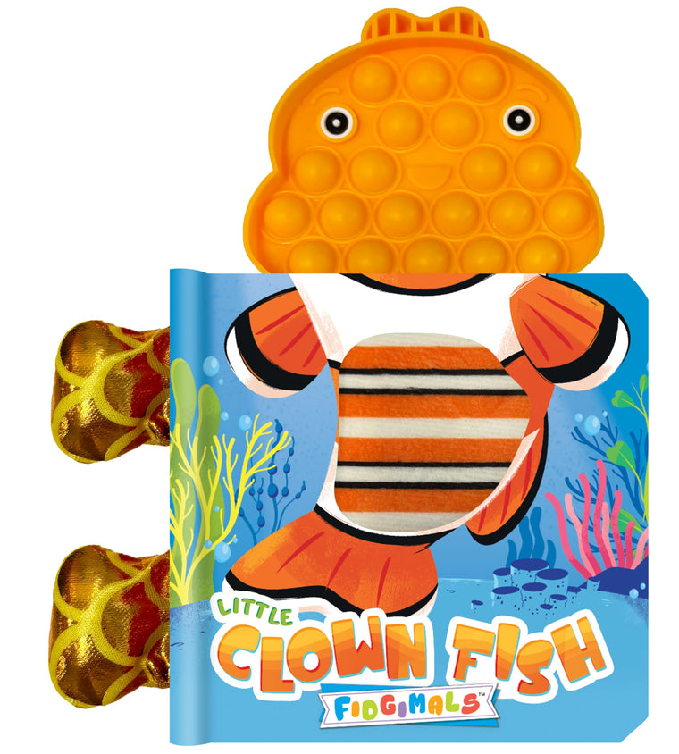 Fidgimals Little Clown Fish Ocean Baby Book  Sensory Board Book with Pop It Fidget Toys, Perfect Sensory Toys for Toddlers I Baby Books I Your ... Books with Sensory Fidget Popper Animals)