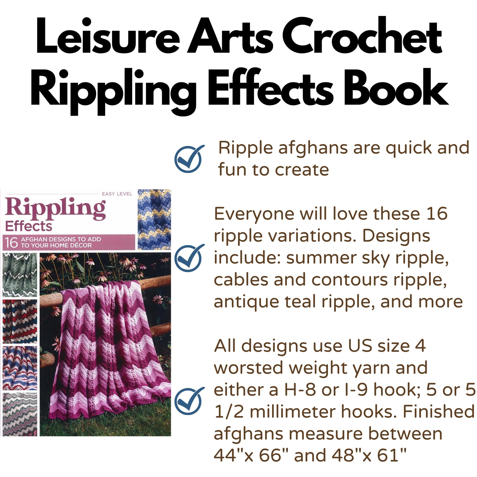 Rippling Effects-16 Ripple Afghans that are Quick and Fun to Create