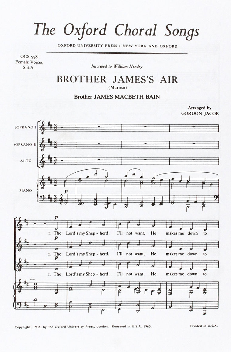 Brother James's Air