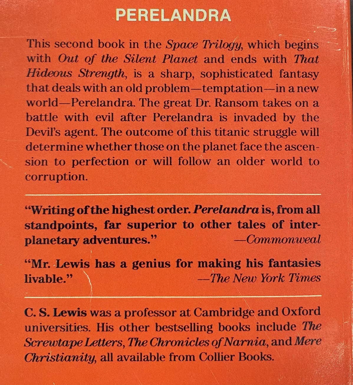 Space Trilogy: Out of the Silent Planet, Perelandra, That Hideous Strength (Boxed Set)
