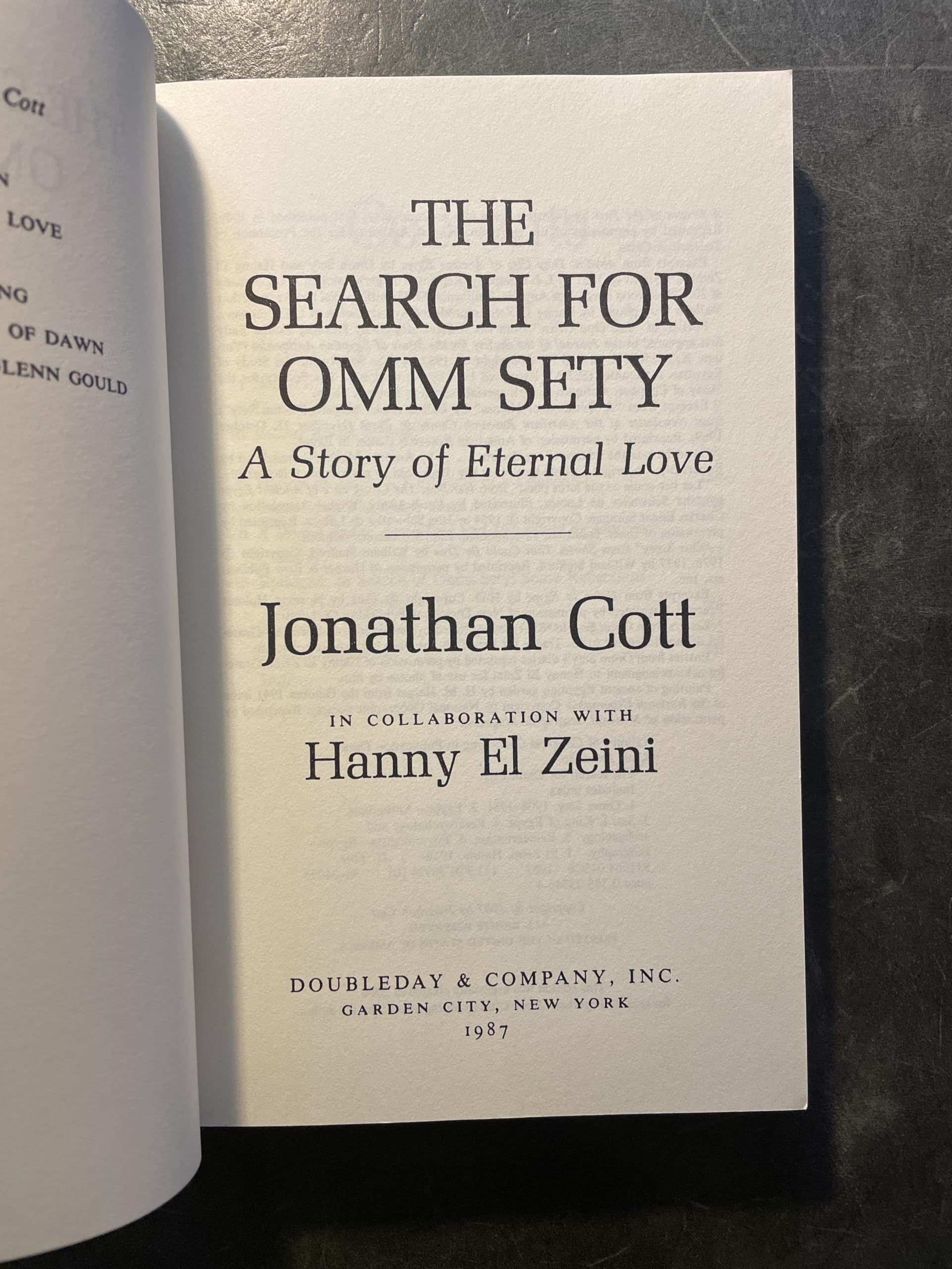 The Search for Omm Sety (Reincarnation and Eternal Love)