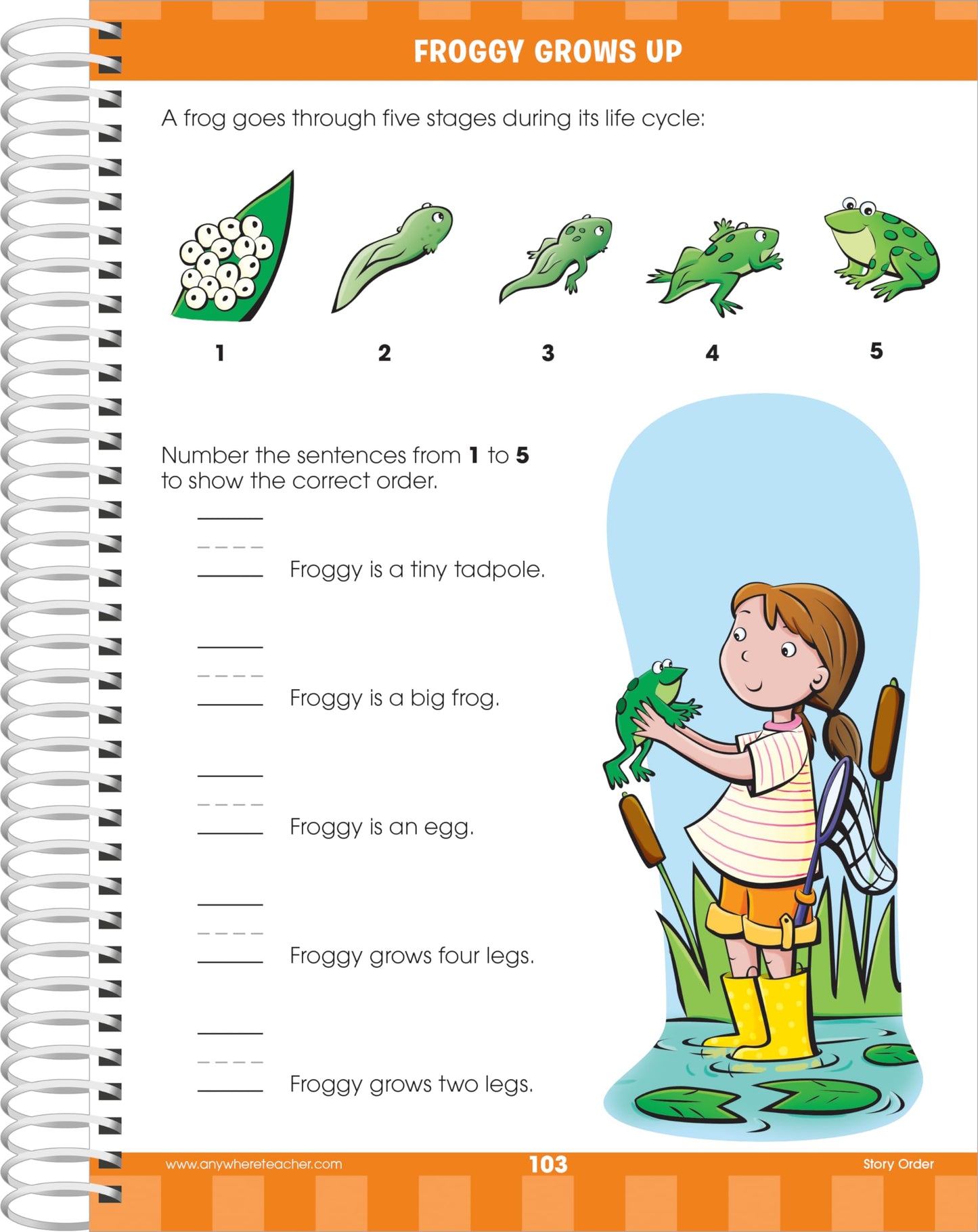 School Zone Big First Grade Workbook: 320 Spiral-Bound Pages, 1st Grade, Reading Comprehension, Phonics, Spelling, Vocabulary, Basic Math, Time, Money, Fractions, Ages 6 to 7