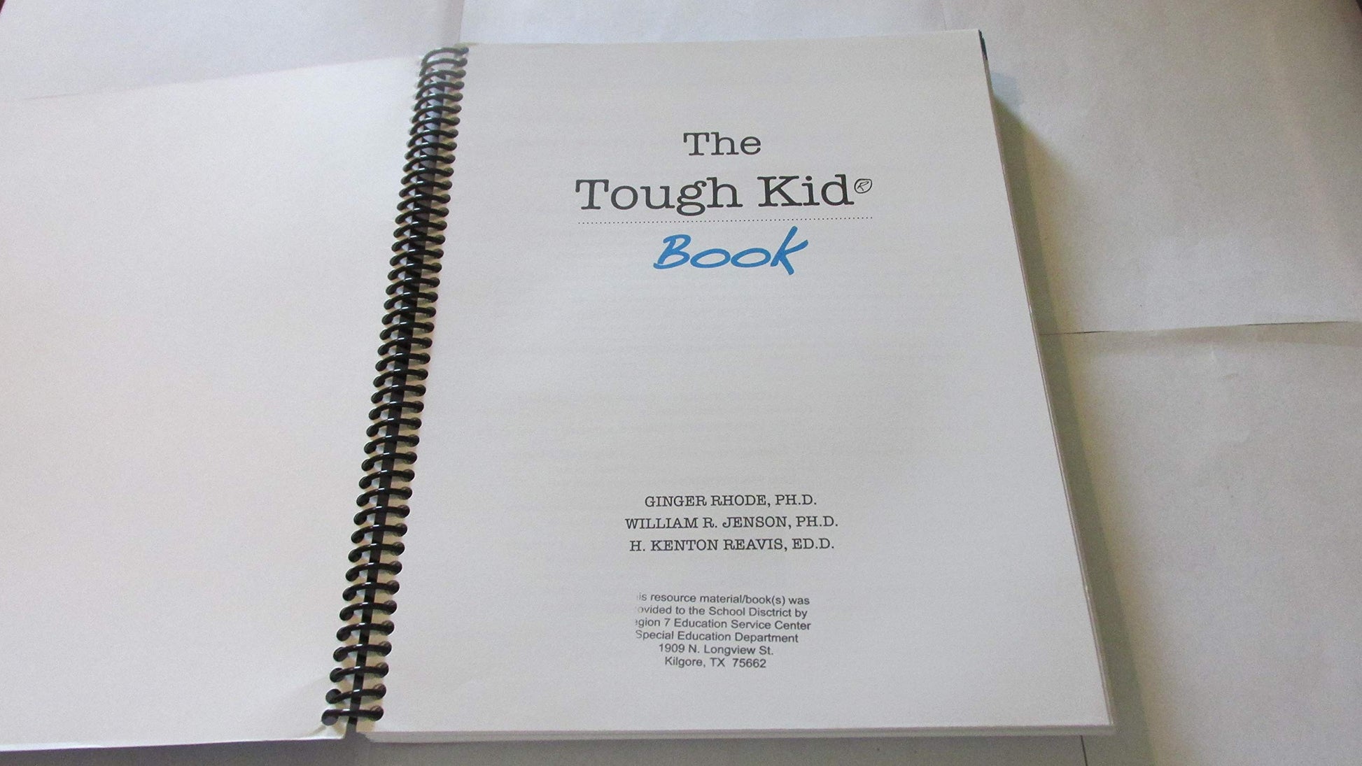 Tough Kid Book. 2nd edition