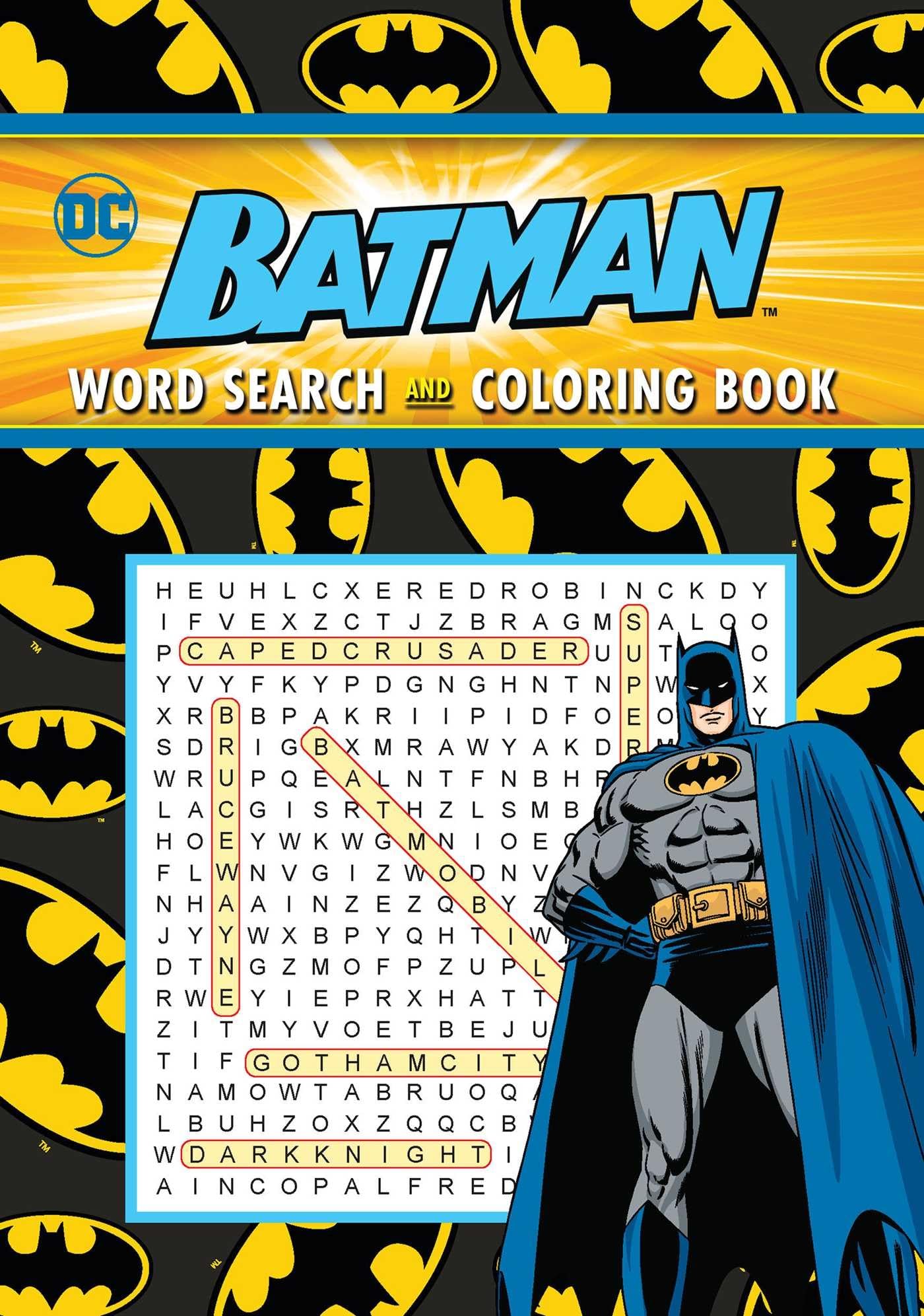 Batman Word Search and Coloring Book (Coloring Book & Word Search)